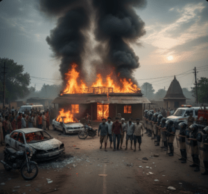 गरियाबंद में भारी तनाव, जेल से छूटते ही आरोपियों ने मचाया आतंक, भड़के ग्रामीणों ने घर को किया आग के हवाले…..